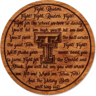 Texas Tech Red Raiders Coaster - Crafted From Cherry Or Maple Wood University | Ttu