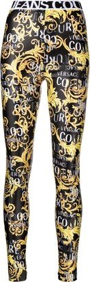 Baroque-Print Leggings