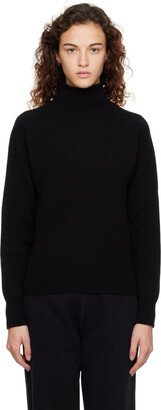 Black Funnel Neck Sweater