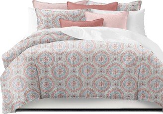 6ix Tailors Zayla Coral Comforter and Pillow Sham