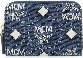 Aren Denim Zipped Mini Wallet