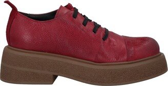 1725.A Lace-up Shoes Red