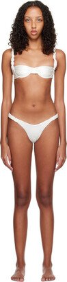 SSENSE Exclusive White Chunky Rope & Highweave Bikini