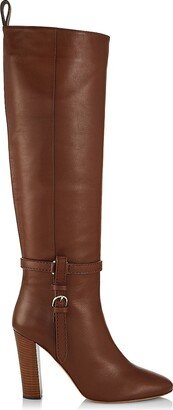 Annette 95MM Leather Knee-High Boots