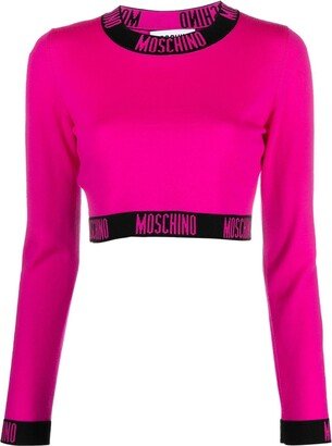 Logo-Tape Cropped Top