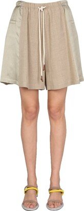 Panelled Drawstring Shorts-AC