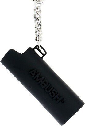 Logo Detailed Lighter Case Keychain