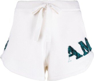 Logo-Embroidered Cotton-Blend Track Shorts