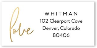 Address Labels: Shiny Festivity Address Label, Yellow, Address Label, Matte