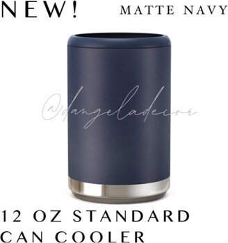 New Midnight Navy Standard Can Cooler 12Oz Soda Seltzer Beer Cold Beach Lake Vacation Boat Party Wedding Bachelorette Girls Trip