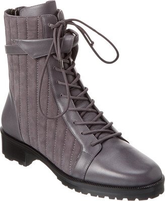 Clarita Quilted Leather Combat Boot