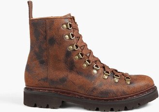 Nanette distressed nubuck combat boots