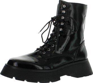 Lolita Womens Zipper Combat & Lace-up Boots