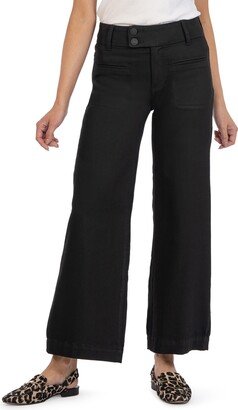 Meg High Waist Ankle Wide Leg Jeans