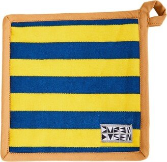 Striped cotton potholder