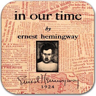 In Our Time By Ernest Hemingway Coaster. Mug Coaster With In Time Book Design, Bookish Gift, Literary Gift