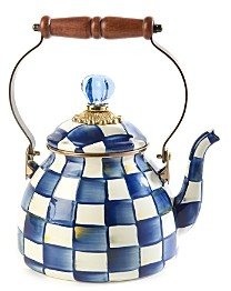 MacKenzie-Childs Royal Check 2-Quart Tea Kettle