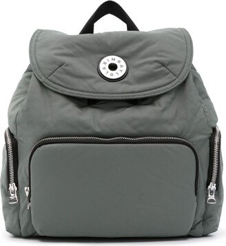 Bimba y Lola Logo-Patch Padded Backpack