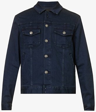 Mens Forrester Scout Spread-collar Regular-fit Stretch-denim Jacket