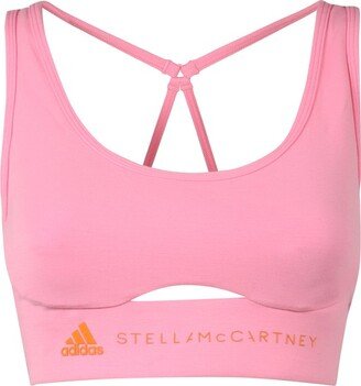 Scoop-Neck Cropped Sports Bra