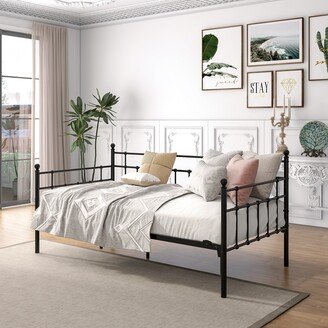 Twin Size Multifunctional Metal Platform with Headboard