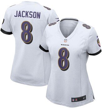 Women's Lamar Jackson White Baltimore Ravens Game Jersey