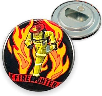 2.25 Inch Magnet Bottle Opener - Firefighter Fireman First Responder Gift