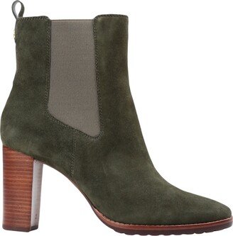 Mylah Suede Bootie Ankle Boots Dark Green