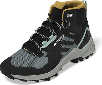 adidas Outdoor Terrex Swift R3 Mid GTX(r) (Semi Flash Aqua/Core Black/Preloved Yellow) Men's Shoes