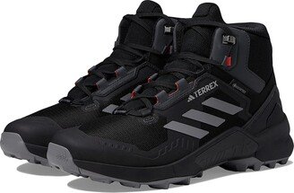 adidas Outdoor Terrex Swift R3 Mid GTX(r) (Black/Grey/Solar Red 1) Men's Shoes