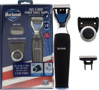 Barbasol Power Single Blade with Beard Trimmer - 1 Pc Trimmer