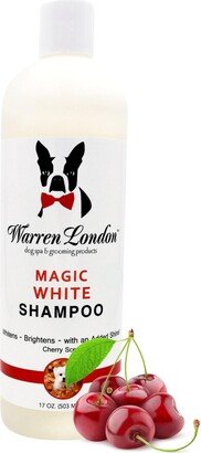 Magic White Dog Whitening Shampoo by Warren London | Brightens Natural Color In All Coats Especially Lighter Colored Coats | Made In Usa