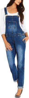 Ripe Straight-Leg Maternity Denim Overalls