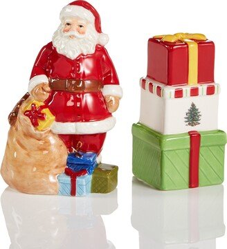 Christmas Tree Santa Salt & Gift Box Pepper Set