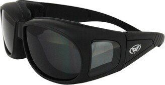 Global Vision Eyewear Global Vision Outfitter Safety Motorcycle Fit Over Glasses with Gray Lenses