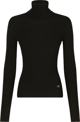 Cashmere-Silk Rollneck Sweater