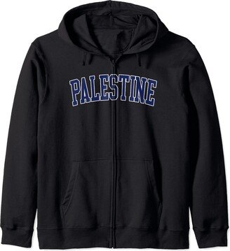 Malak Retro Vintage Retro Vintage Palestine Country Souvenir Zip Hoodie