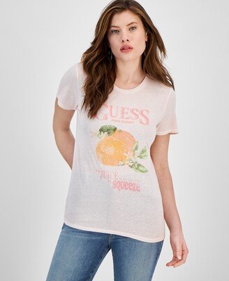 Women's Fruit Graphic-Print Short-Sleeve Tee