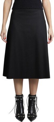 Pleated Midi Skirt-AH