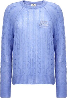 Pegaso Embroidered Crewneck Knitted Jumper-AC