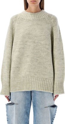 Chunky-Knitted Crewneck Jumper-AB