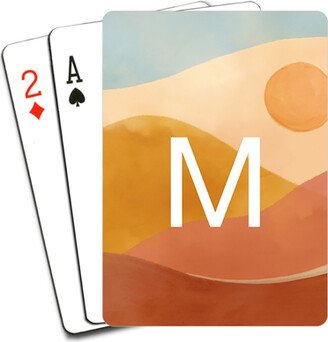 Playing Cards: Layered Hills Custom Text Playing Cards, Multicolor