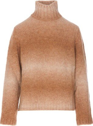 Gradient Turtleneck Sweater