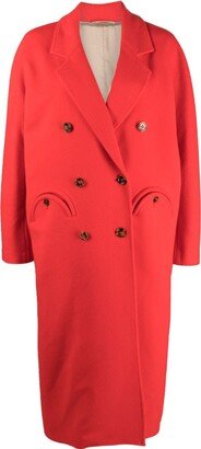 Double-Breasted Virgin Wool Coat-AM