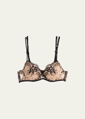 Scalloped Embroidered Contour Bra