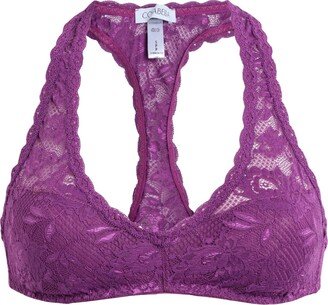 Never Say Never Racer Back Bra- Racie Bra Deep Purple