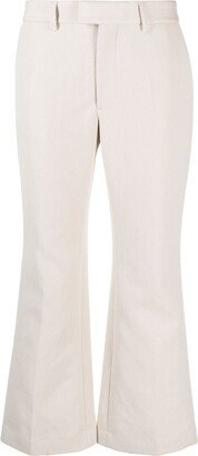 Wharton low-rise flared trousers