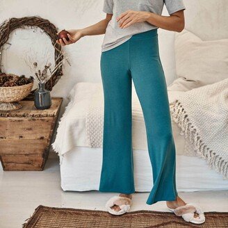 The Softest Ribbed Wide Leg Lounge Pant - Venetian