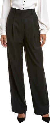 Pleat Wool Trouser