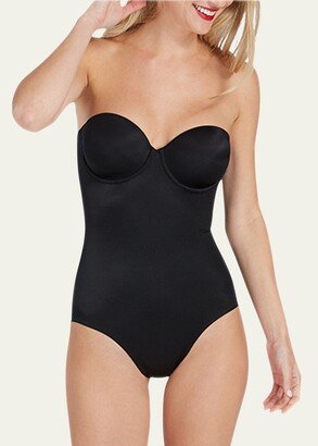 Suit Your Fancy Strapless Cupped Bodysuit